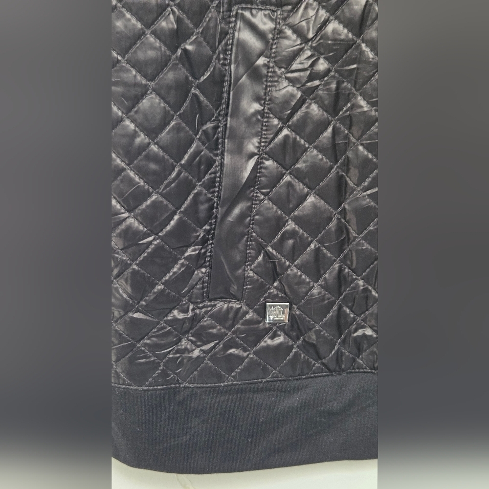 Ralph Lauren Womens Sz M Black Quilted Vest Full Zip Pocket - Picture 6 of 11
